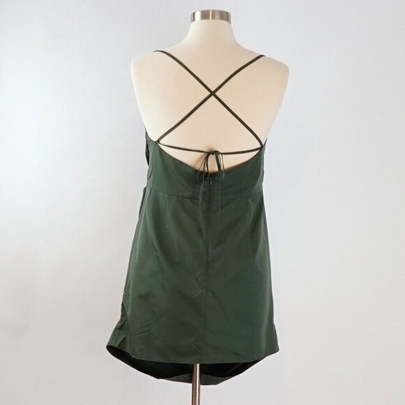 Amanda Uprichard Laconia Mini Dress in Cypress Green - L - EUC - Picture 4 of 9